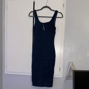 Fashion Nova Midnight Denim Midi Dress